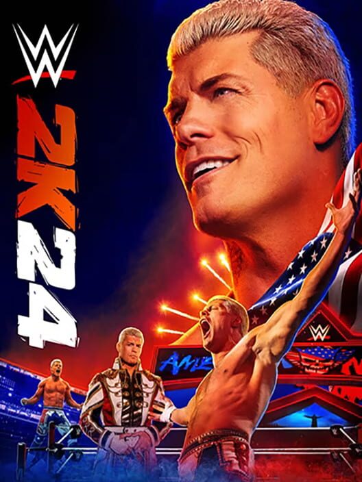 Copertina ufficiale del videogioco WWE 2K24
