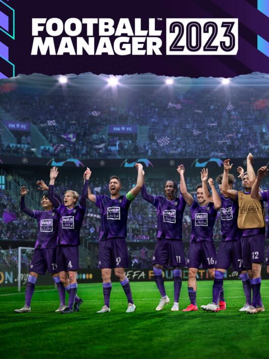 Copertina ufficiale del videogioco Football Manager 2023