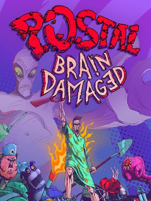 Copertina ufficiale del videogioco Postal: Brain Damaged.