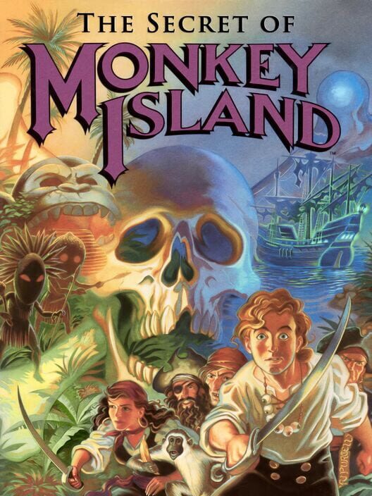 Copertina ufficiale del videogioco The Secret of Monkey Island