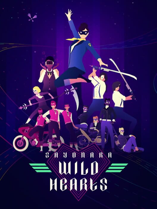 Copertina ufficiale del videogioco Sayonara Wild Hearts