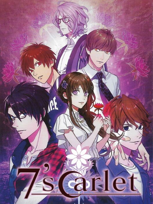 Copertina del videogioco 7'scarlet, con la protagonista e atmosfere misteriose tipiche delle visual novel