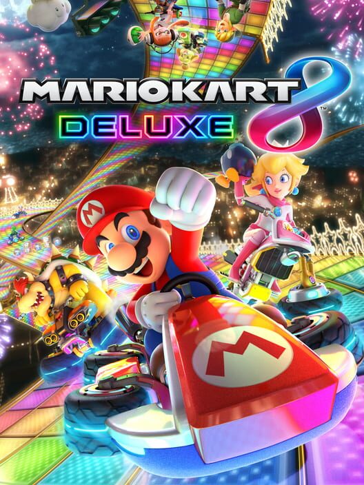 Copertina del videogioco Mario Kart 8 Deluxe.