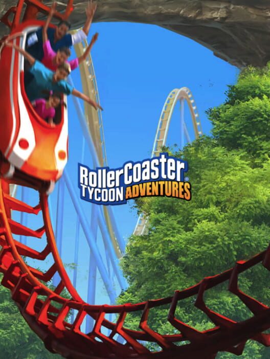 Immagine di copertina del videogioco RollerCoaster Tycoon Adventures.