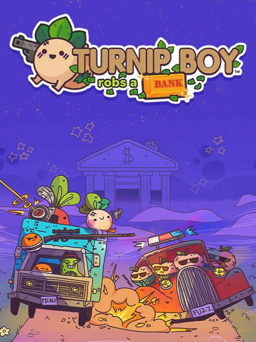 Copertina ufficiale del videogioco Turnip Boy Robs a Bank.