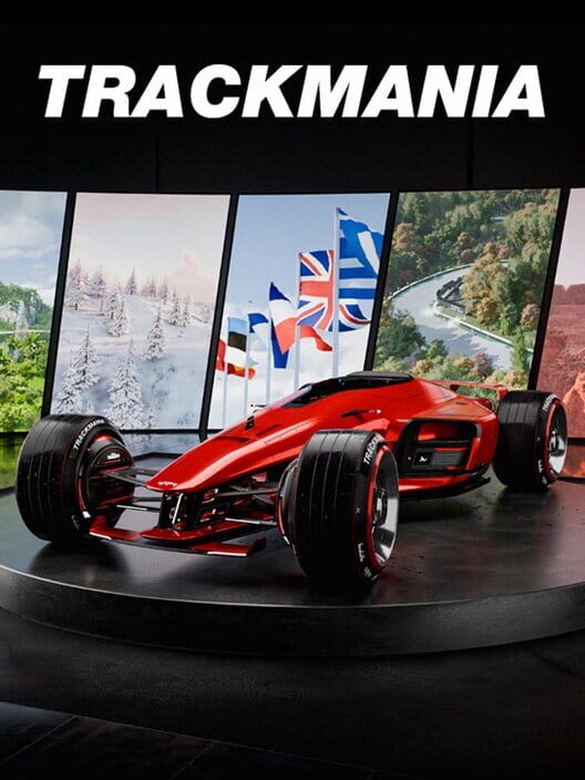 Copertina ufficiale del videogioco Trackmania.