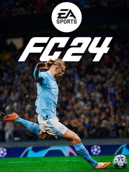 Copertina ufficiale del videogioco EA Sports FC 24.