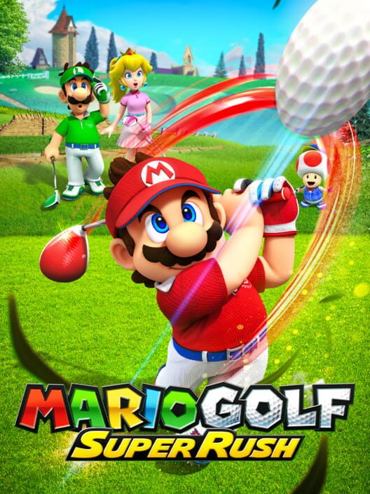 Copertina ufficiale del videogioco Mario Golf: Super Rush