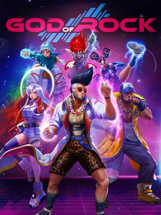 Copertina ufficiale del videogioco God of Rock.