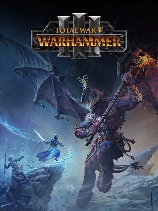 Copertina ufficiale del videogioco Total War: Warhammer III.