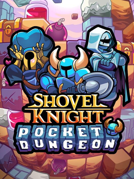 Copertina ufficiale del videogioco Shovel Knight Pocket Dungeon