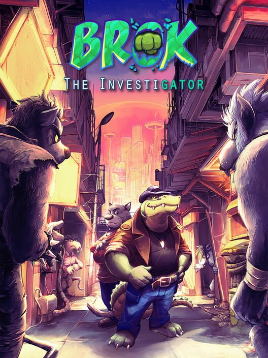 Copertina ufficiale del videogioco BROK the InvestiGator