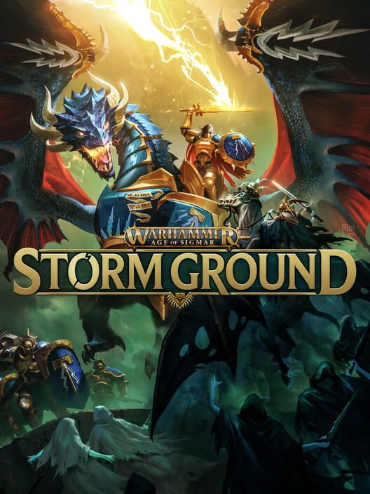Copertina ufficiale del videogioco Warhammer Age of Sigmar: Storm Ground.