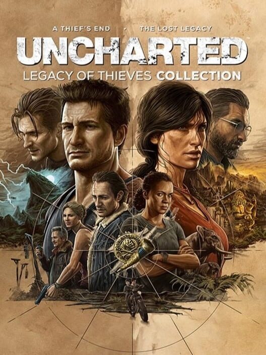 Copertina della raccolta Uncharted: Legacy of Thieves Collection.