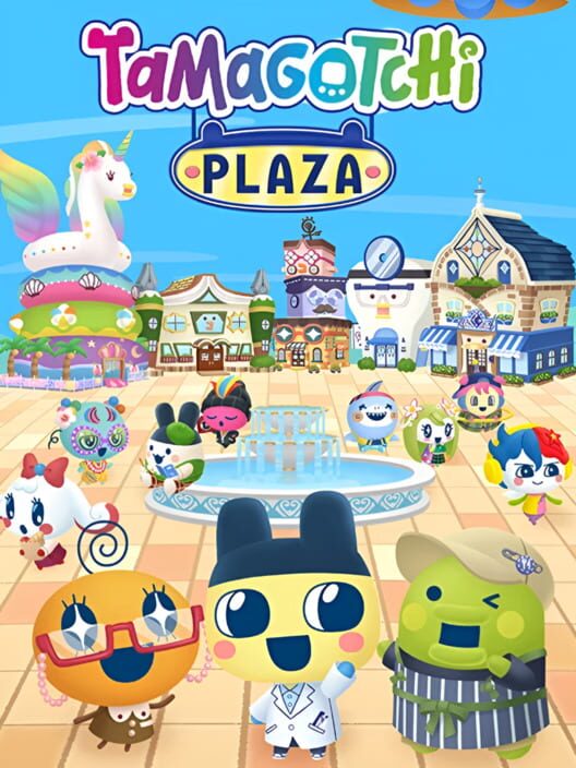 Copertina ufficiale del videogioco Tamagotchi Plaza.