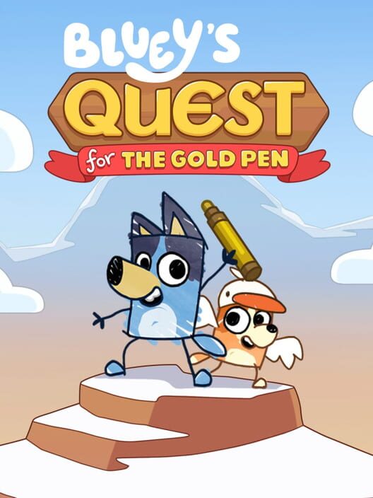 Copertina del videogioco Bluey's Quest for the Gold Pen