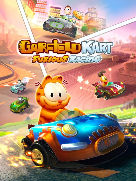 Copertina del videogioco Garfield Kart Furious Racing.