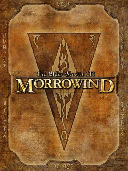 Immagine ufficiale di copertina del videogioco The Elder Scrolls III: Morrowind.