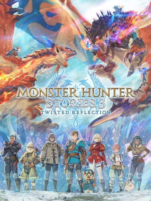 Copertina del videogioco Monster Hunter Stories 3: Twisted Reflection.