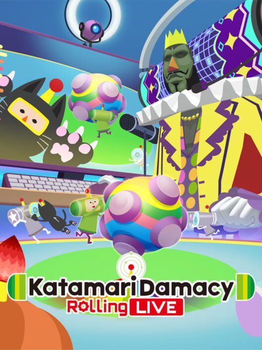 Copertina ufficiale del videogioco Katamari Damacy Rolling Live.
