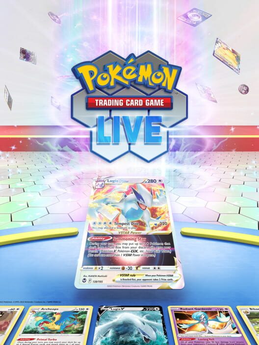 Copertina del videogioco Pokémon Trading Card Game Live