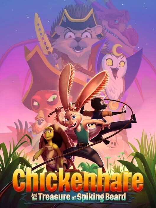 Immagine ufficiale di copertina del videogioco Chickenhare and the Treasure of Spiking Beard.
