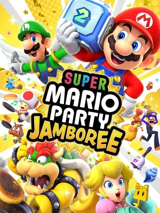 Copertina ufficiale del videogioco Super Mario Party Jamboree