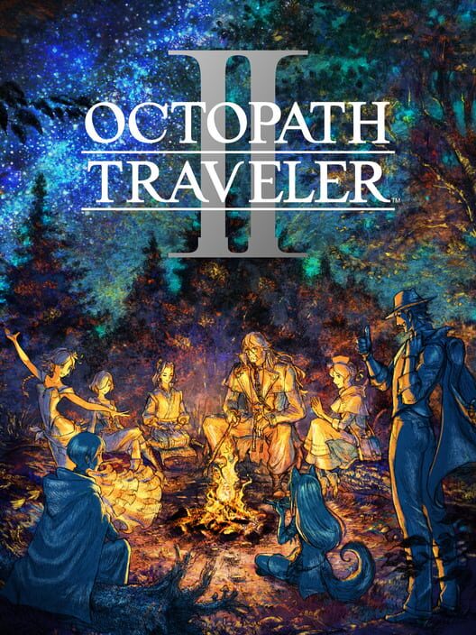 Copertina ufficiale del videogioco Octopath Traveler II.