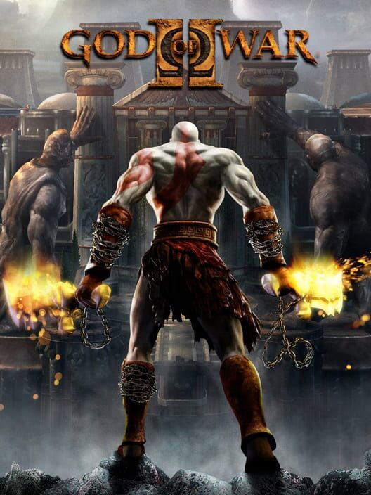 Immagine ufficiale di copertina del videogioco God of War II.