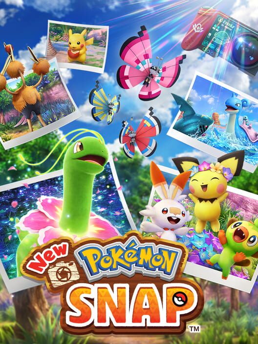 Copertina ufficiale del videogioco New Pokémon Snap.