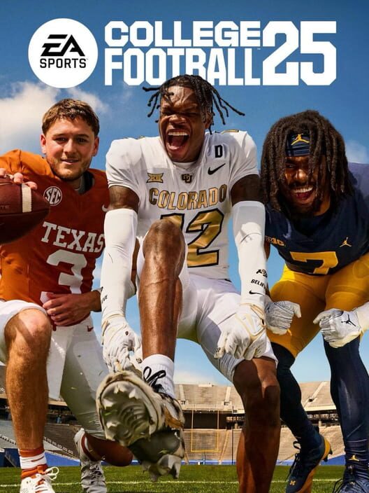 Copertina ufficiale del videogioco EA Sports College Football 25, immagine promozionale fornita dal servizio IGDB.