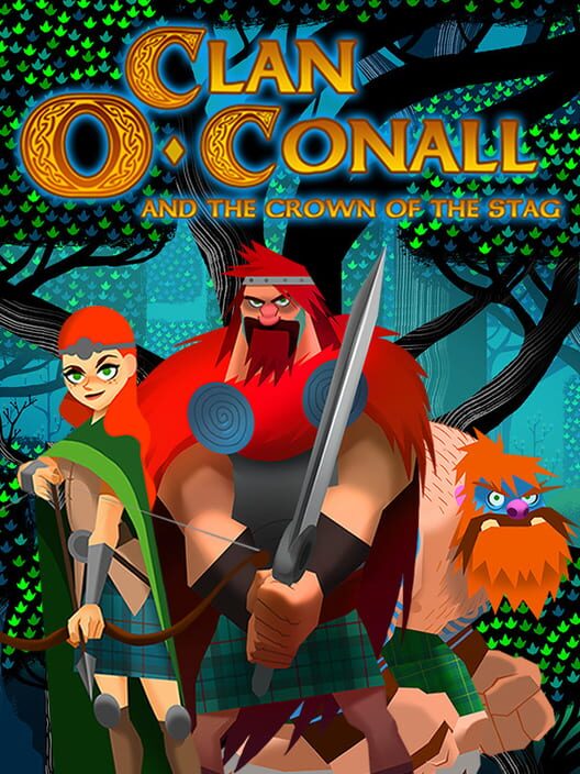 Copertina ufficiale del videogioco Clan O’Conall and the Crown of the Stag.