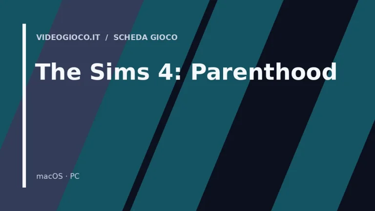 Visual grafico originale Videogioco.it per il gioco The Sims 4: Parenthood.