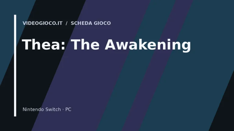 Visual grafico originale Videogioco.it per il gioco Thea: The Awakening