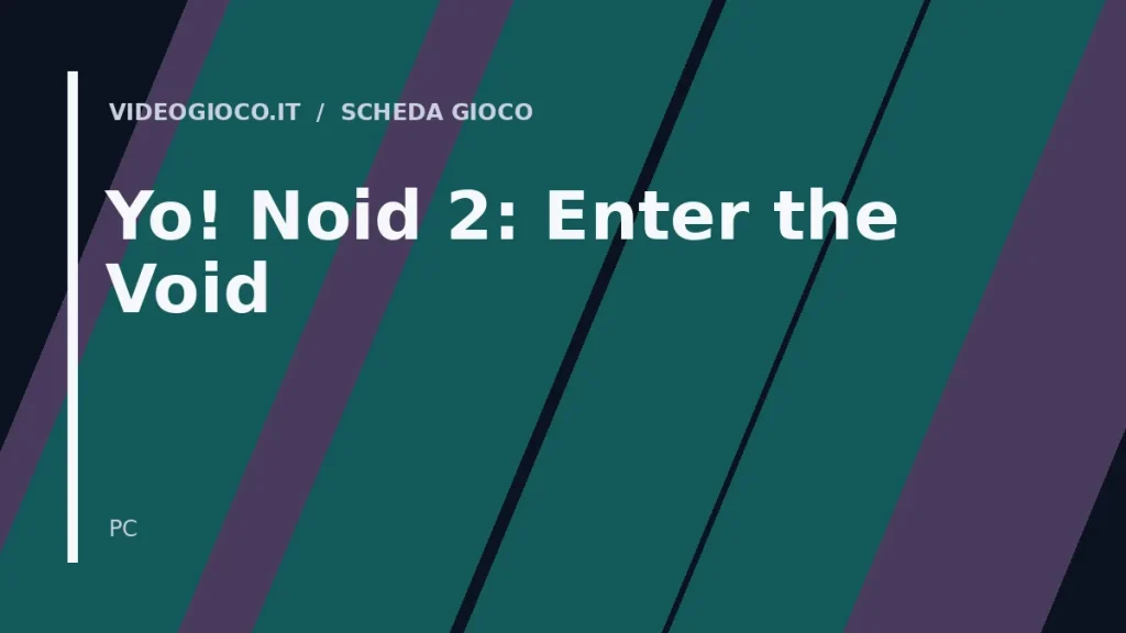 Visual di copertina originale Videogioco.it per il gioco Yo! Noid 2: Enter the Void