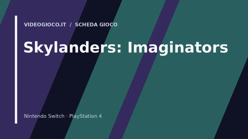 Copertina del videogioco Skylanders: Imaginators con visual grafico originale Videogioco.it