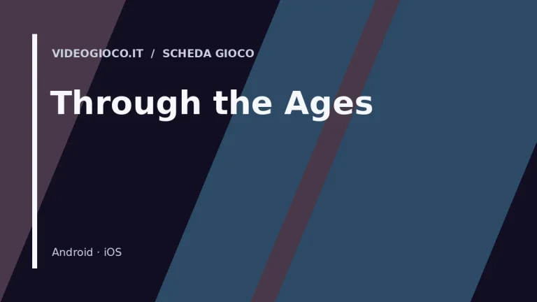 Visual grafico originale di Videogioco.it per il videogioco Through the Ages.