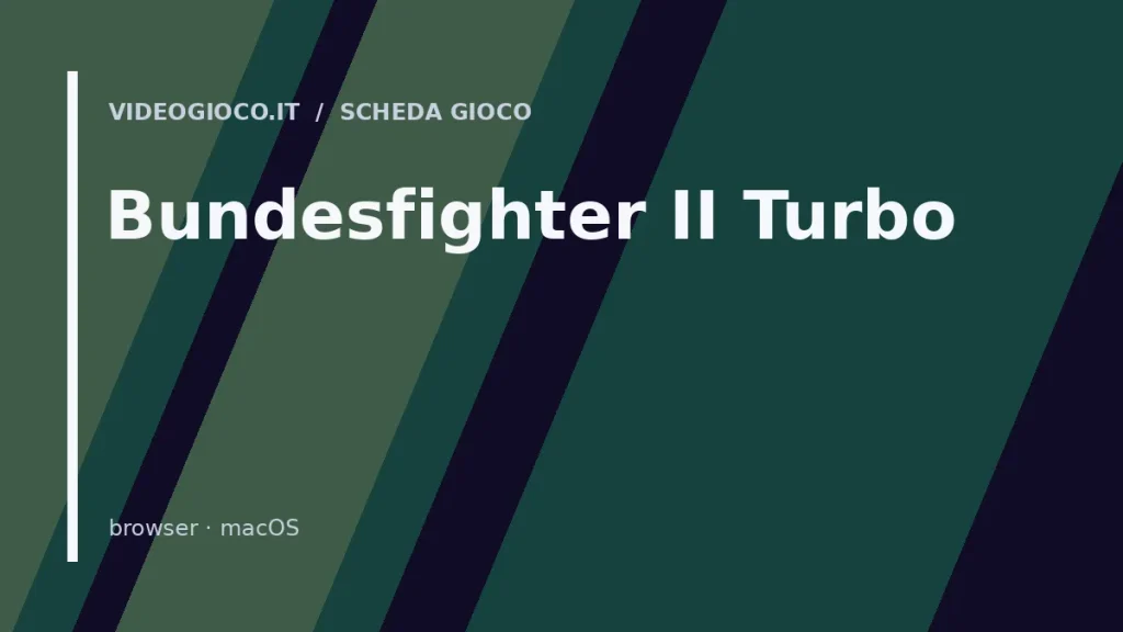 Visual di copertina originale Videogioco.it per il gioco Bundesfighter II Turbo