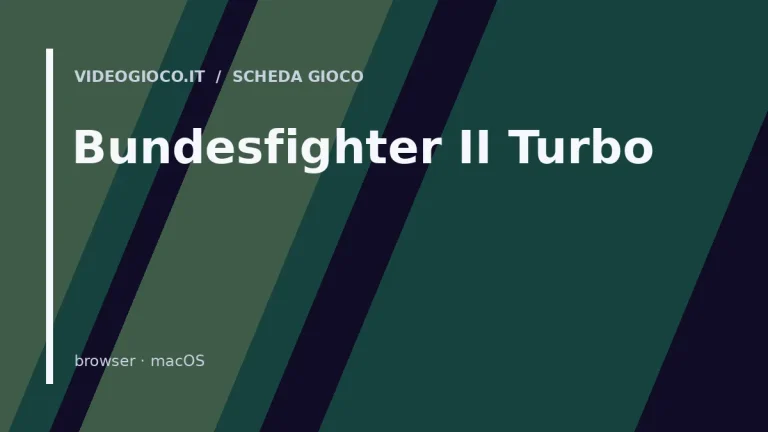 Visual di copertina originale Videogioco.it per il gioco Bundesfighter II Turbo