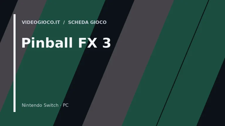 Visual grafico originale Videogioco.it per Pinball FX 3