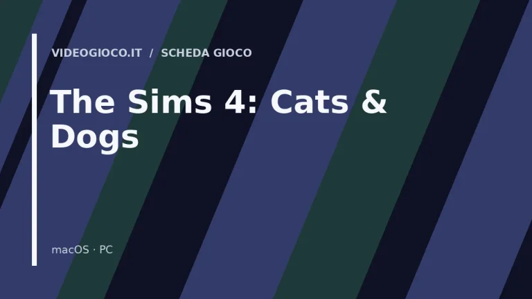 Visual grafico originale Videogioco.it per The Sims 4: Cats & Dogs