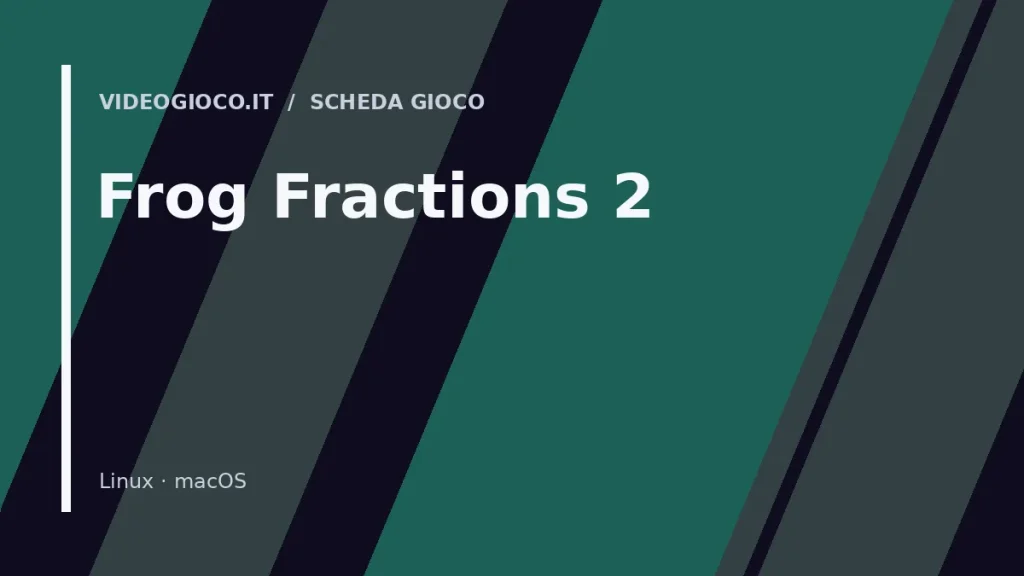 Visual grafico originale di Videogioco.it per il gioco Frog Fractions 2