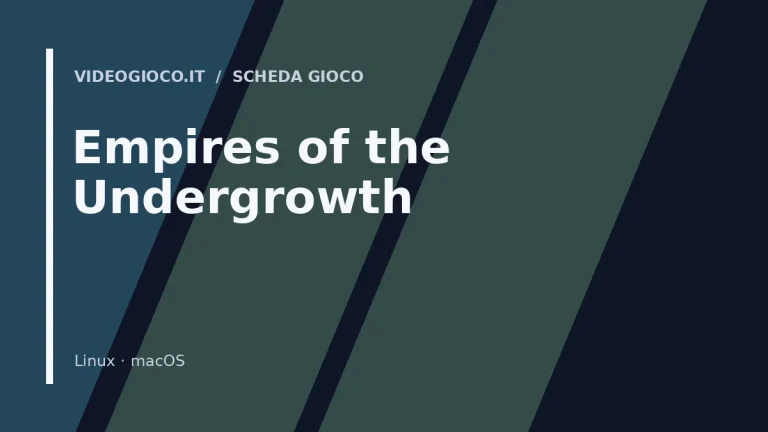 Visual grafico originale Videogioco.it per il gioco Empires of the Undergrowth