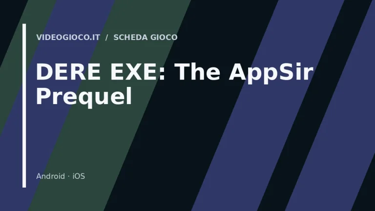 Visual di copertina del videogioco DERE EXE: The AppSir Prequel