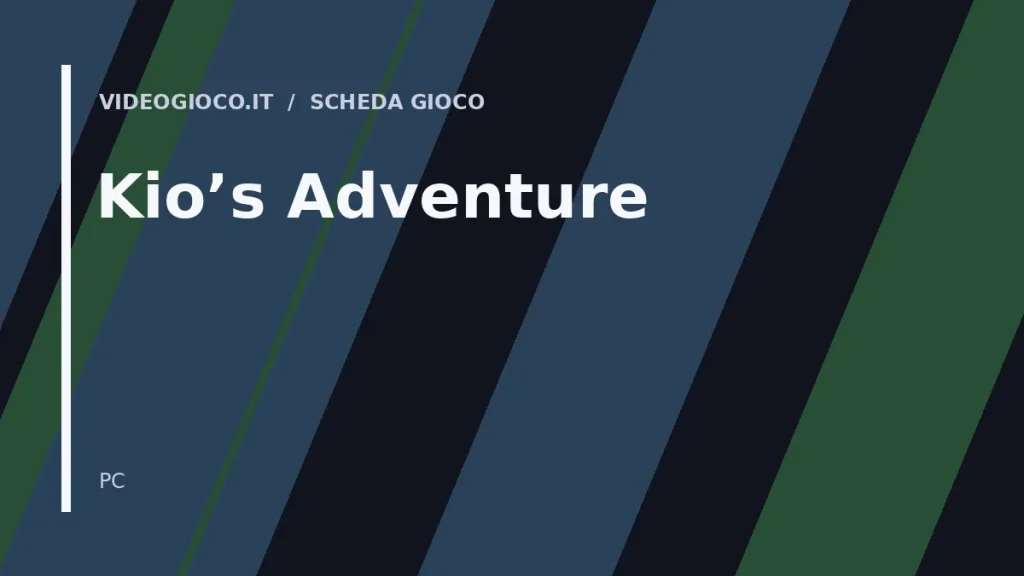 Visual grafico originale di Videogioco.it per il gioco Kio's Adventure