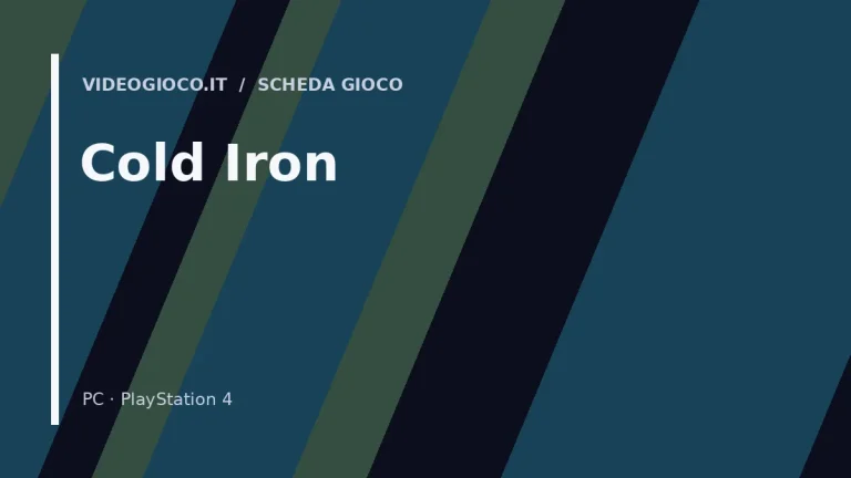 Copertina originale Videogioco.it per il gioco Cold Iron