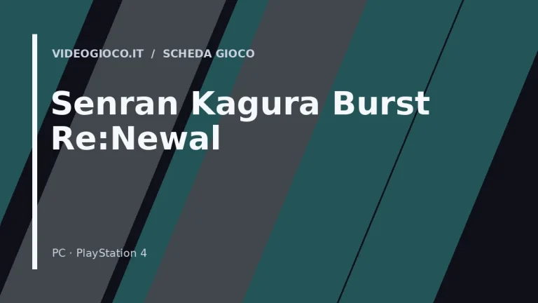 Visual grafico originale di Videogioco.it per il gioco Senran Kagura Burst Re:Newal