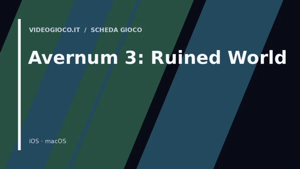 Copertina originale Videogioco.it per il gioco Avernum 3: Ruined World.