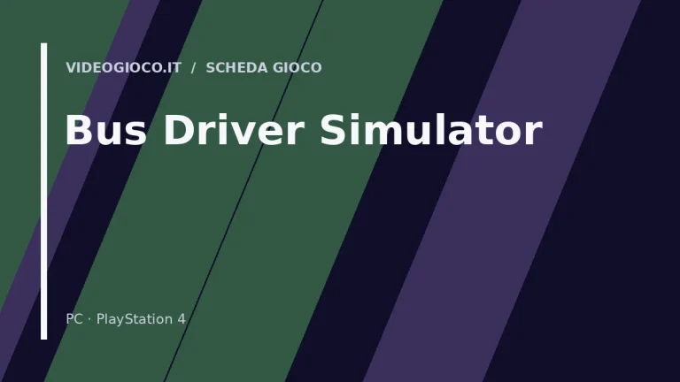 Copertina originale Videogioco.it per il gioco Bus Driver Simulator.