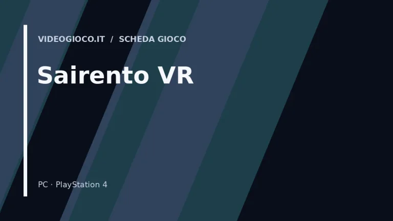 Copertina del videogioco Sairento VR